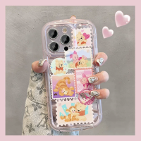 เคสโทรศัพท์ลายการ์ตูนวินนี่ช้อนส้อมมีดหมีพูห์และเพื่อนๆลายเสือเคสโทรศัพท์มือถือสำหรับ iPhone 14 Pro Max 13 Pro Max ฝาหลังซิลิโคนนิ่มสำหรับ iPhone 12 Pro Max 11