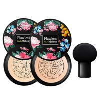 Cream Foundation Mushroom Head Foundation Full Coverage Moisturizing Concealer Makeup Base Primer Foundation Long Lasting With Mushroom Makeup Sponge candid