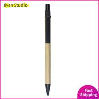 JIYAN2866 พับเก็บได้ ปากกาลูกลื่น 100แพ็ค สีเขียวอ่อน คลิกปากกา อุปกรณ์การบันทึก สีดำสีดำ ปากกากระดาษ การเขียนในสำนักงาน