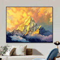 อุปทานโดยตรงจากโรงงาน [ จื่อยี่ ]diy ภาพวาดสีน้ำมันดิจิตอล Meili Snow Mountain ห้องนั่งเล่นภูมิทัศน์ขนาดใหญ่ภาพวาดสีน้ำมันตกแต่ง