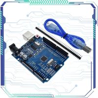 CH340G CH340 MEGA328P บอร์ดพัฒนาสำหรับ R3 Arduino UNO พร้อมส่วนหัวของหมุดตรง