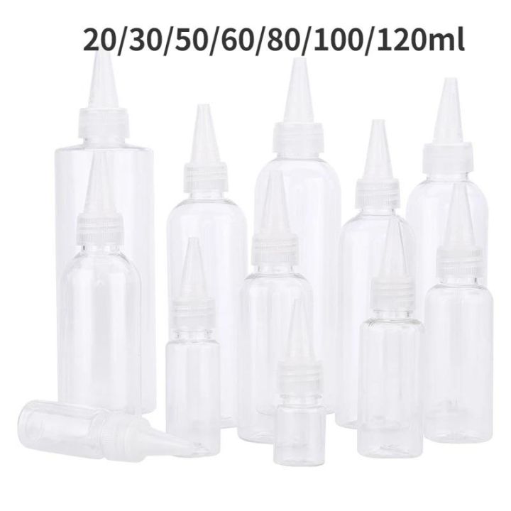 20-30-50-60-80-100-120ml-transparent-plastic-bottles-squeeze-applicators-dispensers-with-pointed-mouth-refillable-watercolor-paint-dispenser