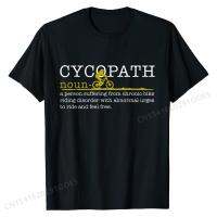 เสื้อยืดผู้ชาย Cycopath ตลกจักรยานเสือภูเขานักขี่จักรยาน MTB