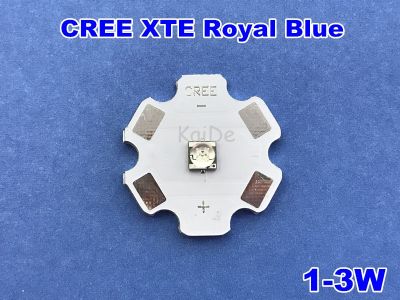 【☸2023 New☸】 gaqiugua6 ครี Xte ความยาวคลื่นไฟ Led สีฟ้าสด455nm 1w2w3w อินพุต3V 300-1000ma 16mm2 0มม. เชื่อม Pcb 5ชิ้น/ล็อต