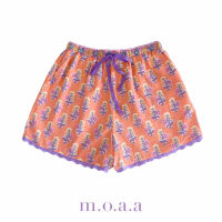 Mahila Lace Shorts in Salmon | Moaa Collection