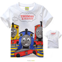 Spot Thomas small train childrens clothing childrens cotton short-sleeved T-shirt two-color men and women cartoon clothes