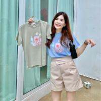 Jarikashop - เสื้อยืดลายพีชโซดา  ( งานป้าย.. Jarika ) ( จ42 )