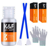 K&amp;F Concept 16mm APS-C cleaning kits 16Pcs cleaning stick 20ml cleaning liquid PU dust-free rubber gloves for DSLR Cameras