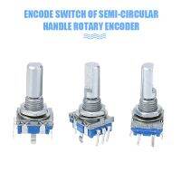 3pcs Durable Rotary Encoder With Push Button 6mm Shaft Diameter 20 Position 360 Degree Blue Encoder Push Switches Mayitr