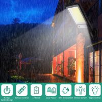 1200W 1500000lm Lamp Street Yard Sensor Flood Wall Solar Motion Light