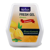 ส่งด่วน! แอร์ลักซ์ เฟรชเจล น้ำหอมปรับอากาศ กลิ่นเลมอน ขนาด 60 กรัม Airlux Fresh Gel Lemon Scented 60 g สินค้าราคาถูก พร้อมเก็บเงินปลายทาง