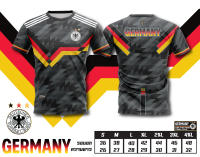 เสื้อบอลพิมพ์ลาย ลาย ทีมชาติ เยอรมนี  สีดำ GERMANY FC