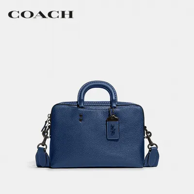 COACH กระเป๋าสะพายข้างผู้ชายรุ่น ROGUE SLIM BRIEF 25 สีฟ้า CE519 DEB