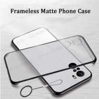 Frameless Phone Cases For Redmi K40 Pro Plus POCO F3 Matte Shockproof Cover For Xiaomi 10s 11 10 PRO Borderless with Ring Cover Electrical Connectors