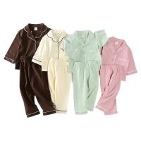 Baby Boys Clothing Sleeve Shirt Pants Children Sleepwear Infant Loungewear