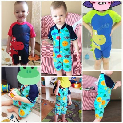 BAOHULU Cute Baby Boys Swimsuit with Cartoon Pattern Toddler Bathing Suit Kids Swimwear Swimming Suit for Children