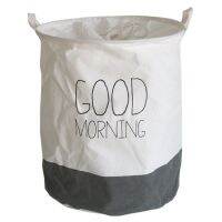 Simple Nordic Style Large Foldable Drawstring Mouth Dust-proof Dirty Clothes Basket Laundry Sorter