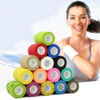 【LZ】 1Pc Waterproof Medical Therapy Self Adhesive Bandage Muscle Tape Finger Joints Wrap First Aid Kit Pet Elastic Bandage 2.5-10cm