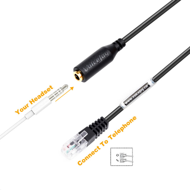 เดี่ยว3-5มม-smprtphoneชุดหูฟังเพื่อปลั๊กrj9-rj12สำหรับsnom-710-720-320-360-yealink-t20-t21-t22-t26-t28-t41ฯลฯโทรศัพท์สำนักงาน