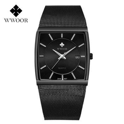 men square mesh belt watch luminous calendar waterproof factory direct ❇■◄