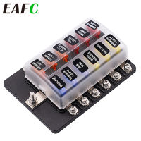 12V 24V ใบมีดฟิวส์กล่องผู้ถือ 12/6 วิธีแก้ไขฟิวส์กล่อง Terminal Block พร้อมไฟเตือน LED สำหรับรถเรือ Marine Trike-bcco889