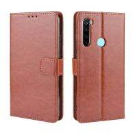 Xiaomi Redmi Note 8 8 Pro เคสหนัง PU ทรงกระเป๋าเงินเคสโทรศัพท์แบบพับได้ Xiaomi Redmi Note Note8 Note 8Pro ขาตั้งเคส