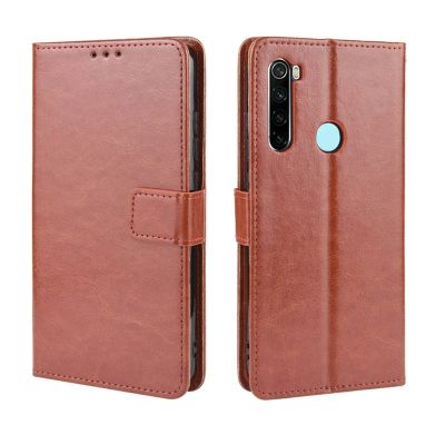 Xiaomi Redmi Note 8 8 Pro เคสหนัง PU ทรงกระเป๋าเงินเคสโทรศัพท์แบบพับได้ Xiaomi Redmi Note Note8 Note 8Pro ขาตั้งเคส