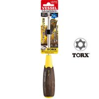 Vessel ไขควง Wood compo หัวTX TORX กันลื่น T30Hx120 No.B-340TX