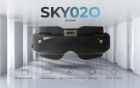 Skyzone SKY02O OLED Black 5.8GHz FPV Goggles w/ SteadyView Diversity Rx แว่น Goggle FPV RACING Drone VRX