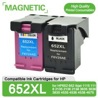 ตลับหมึกแม่เหล็ก HP652ใหม่ที่เข้ากันได้สำหรับ HP652 652 Ikjet 1115 1118 2135 2136 2138 3635 3636 3835 4535 4536 4538 4675