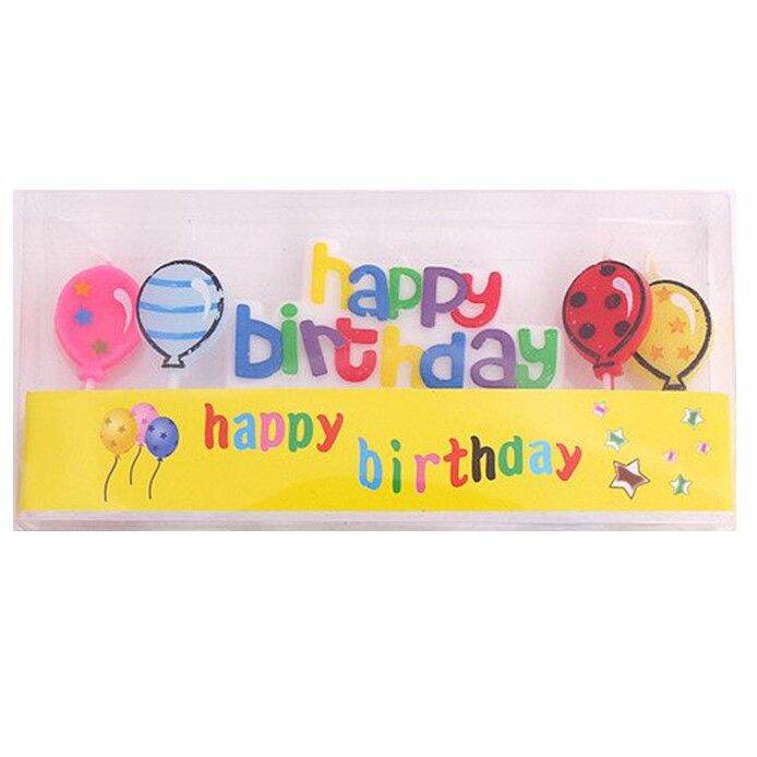 Happy Birthday Candle Set Lazada