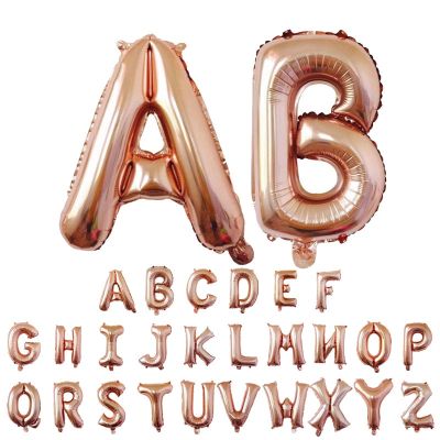 80cm Rose Gold Silver Mariage Letter Balloon Anniversary Birthday Party Decorations Kids Wedding Decoration Globos Balloons