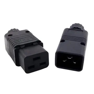 EU Russian Male Female Electronic Connector AC Power Connector Plug with  Socket Power Cord Convertor Rewire Plug Adapter 2.5A