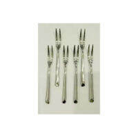 J&amp;G ส้อมผลไม้ สแตนเลส (Fruit Fork) รุ่น #CAD1/13 แพค 6 ชิ้น (Stainless)