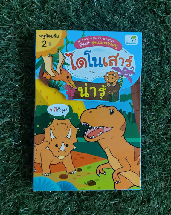 inspal-หนังสือmy-first-flash-card-series-บัตรคำชุดแรกของหนู-ไดโนเสาร์-น่ารู้