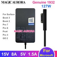 ของแท้15V 8A 127W BOOK3 1932แล็ปท็อปอะแดปเตอร์5V 1.5A สำหรับ Microsoft Surface Pro X Pro 7 Pro 6 Pro 4 Pro 3 GO 2 BOOK 2