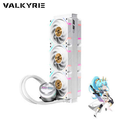 Valkyrie GL36 White Liquid Cooler 350W TDP ARGB Ready 5 Year Warranty