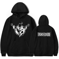 Thunderbome เสื้อฮู้ดเสื้อฮู้ดกันหนาวผู้ชายสไตล์ฮาร์ดคอร์,เสื้อกีฬามีฮู้ดแฟชั่นสำหรับของขวัญแฟนหนุ่มฤดูหนาว