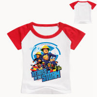 Fireman Sam เสื้อยืดชายเสื้อแขนสั้นสำหรับเด็กหญิงเสื้อใหม่ฤดูร้อนเด็กแขนสั้นเสื้อยืดเสื้อแขนสั้นลายการ์ตูนเด็กเสื้อผ้าฤดูร้อน Casual Tees