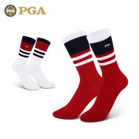 ✇▨ American PGA new golf socks womens pure cotton mid-calf socks comfortable breathable and versatile sports socks