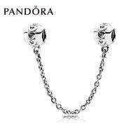 Pandoraˉ Eternal Heart 925 Silver Safety Chain 791088 Bracelet Decoration Simple DIY Strings Female Safety Chain DIY accessories Women Jewelry