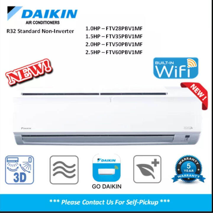 Daikin Air Conditioner NonInverter 1.0hp Lazada