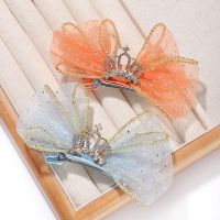 2pcs Hair Organza Bow Hairpins Kids Barrettes Ornaments Children Baby Accessories