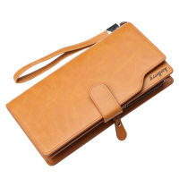 Leather retro portable new mens wallet multi functional business handbag Korean zipper buckle mobile phone bag