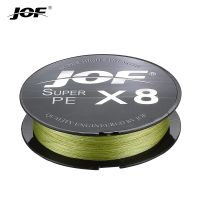 [HUYE Outdoor Store] JOF 500M 300M 150M/ 546YDS 8สายตกปลาถักสานลวดเรียบ PE Multifilament สำหรับ15-100LB ทะเล