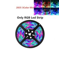 เทปแสง RGB แถบ LED USB 5V 5050 2835 0.5M-5M บลูทูธโคมไฟแบบยืดหยุ่นเทปไดโอดริบบิ้นไฟด้านหลังทีวีพร้อมรีโมทคอนโทรล