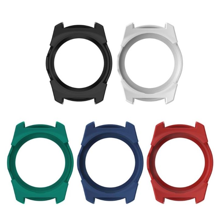 silicone-protector-soft-shell-protective-frame-case-cover-skin-bumper-for-ticwatch-pro-smart-watch