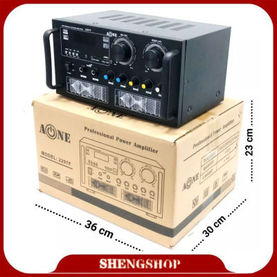 เครื่องแอมป์ขยายเสียง amplifier AC/DC มีบลูทูธ Bluetooth / USB / SDCARD / FM รุ่น A-ONE 2207F 3U มีเก็บเงินปลายทาง