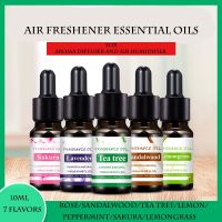 10ml Car Air Freshener Oils for Humidifier Fluid Water-soluble Aromatherapy Fragrance Diffuser 7 Flavors