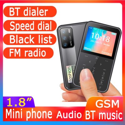 Mini Mobile Phone 2SIM Card Magic voice BT dialer Blacklist Auto call recorder Bluetooth dial Alarm clock Small Cellphone